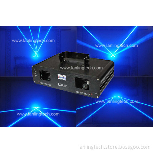 100mw 473nm Double Blue Laser, 2 Head Fat Beam Laser Projector Ld241